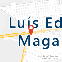 Mapa com localização da Agência AC LUIS EDUARDO MAGALHAES