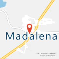 Mapa com localização da Agência AC MADALENA