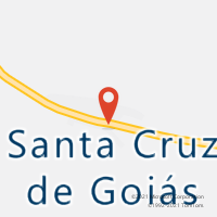 Mapa com localização da Agência AC SANTA CRUZ DE GOIAS