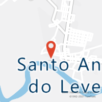 Mapa com localização da Agência AC SANTO ANTONIO DO LEVERGER